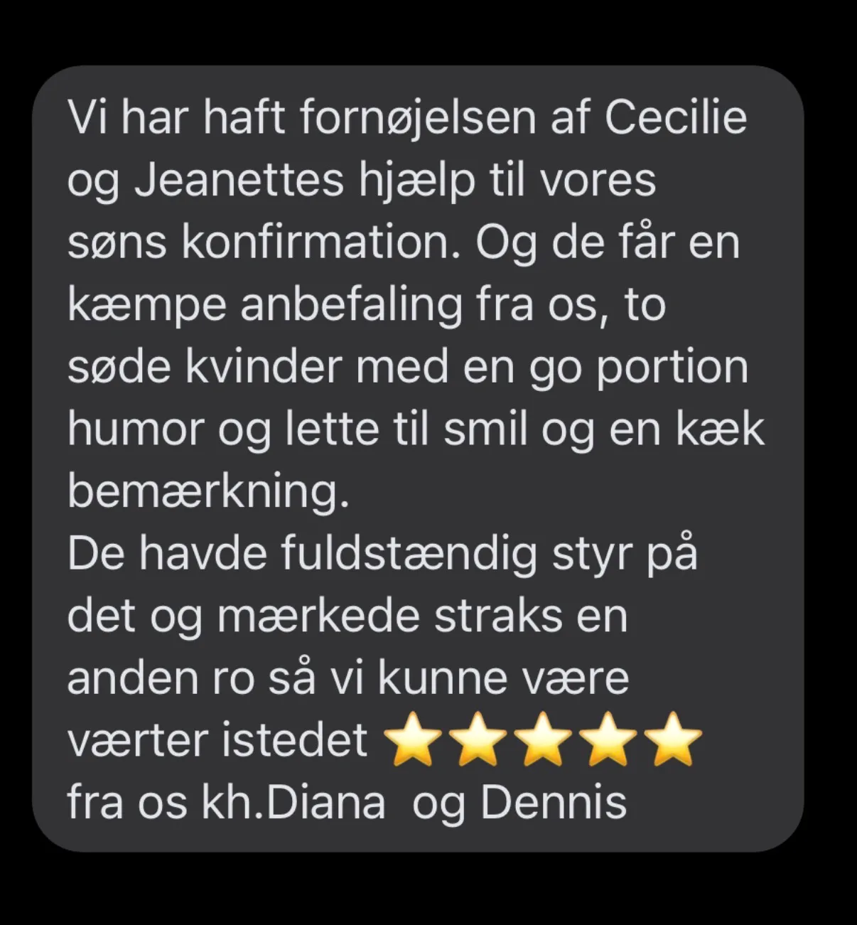 Passioneret Servering