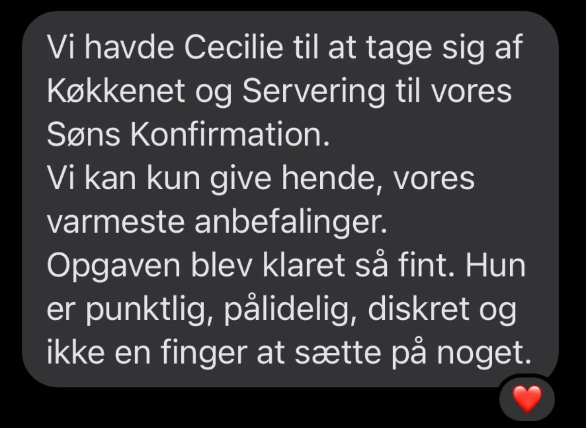 Passioneret Servering